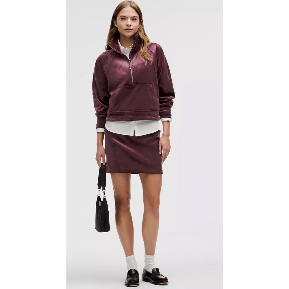 Scuba High-Rise Mini Skirt
Velvet